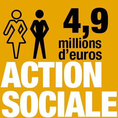 4,9 millions d'europs pour l'action sociale