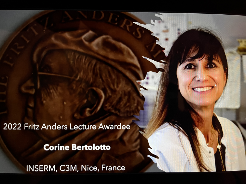 Corine Bertolotto, lauréate de la médaille Fritz Anders 2022